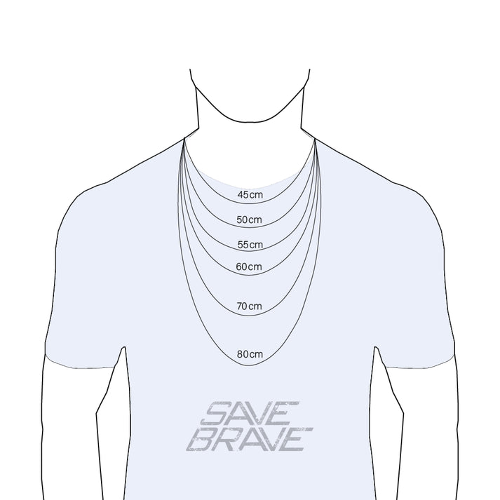 Save Brave Ankerkette Dan mit Anhänger Kreuz Letzter Tag