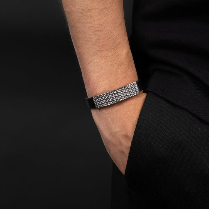 Save Brave Armband Weave mit glänzendem Webmuster Clearance-Verkauf