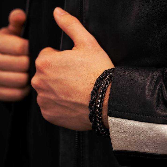 Save Brave Gliederarmband Justin aus Edelstahl Riesige Ersparnisse