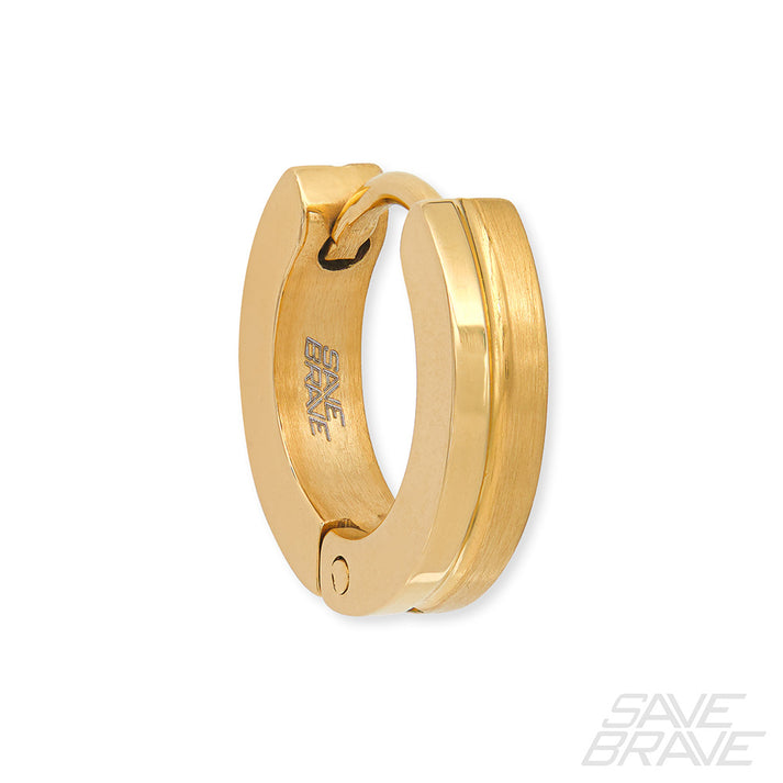 Save Brave Ohrringe India aus Edelstahl - schwarz & gold Black Friday Preise