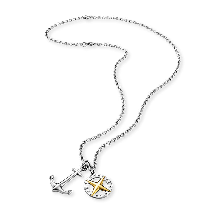 Save Brave Ankerkette mit Anhängern Anchorpolar - Farbe Silber und Gold 50% Rabatt für begrenzte Zeit