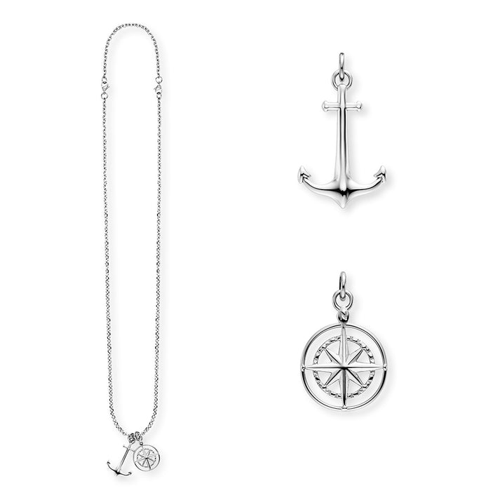 Save Brave Ankerkette mit Anhängern Anchorpolar - Farbe Silber Angebote
