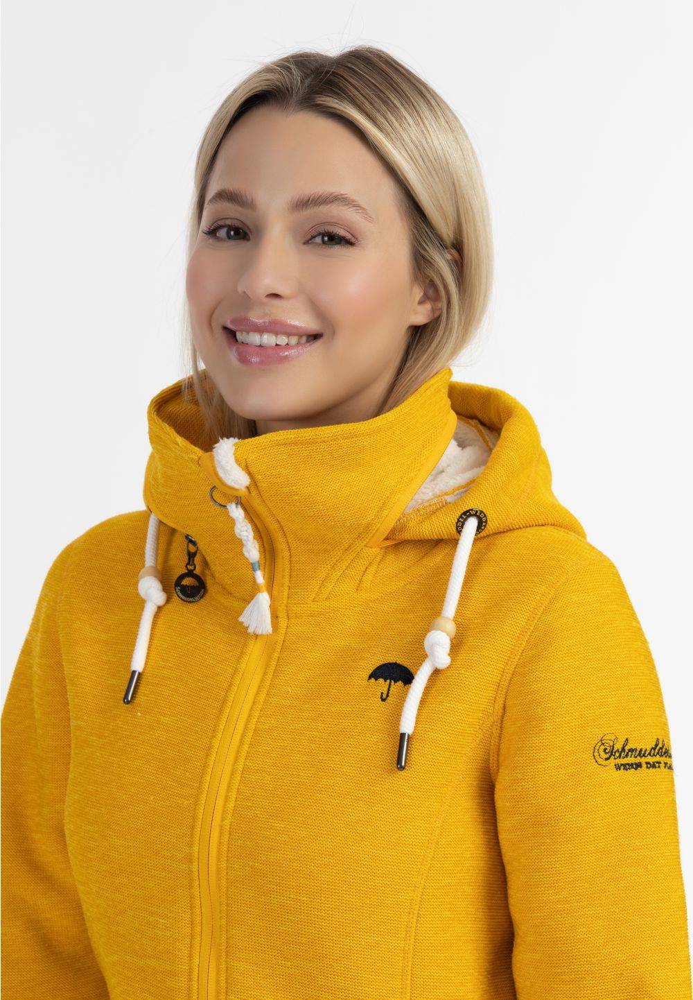 Schmuddelwedda Schmuddelwedda Strickfleecejacke mit Teddyfell Bis zu 65% Rabatt