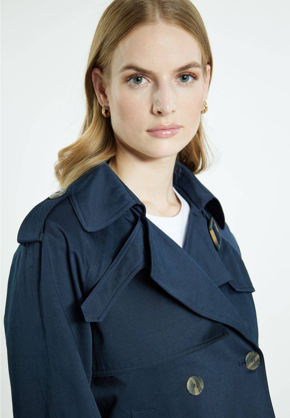 Schmuddelwedda DreiMaster Vintage Kurze Trenchjacke Kostenlose Rückgabe
