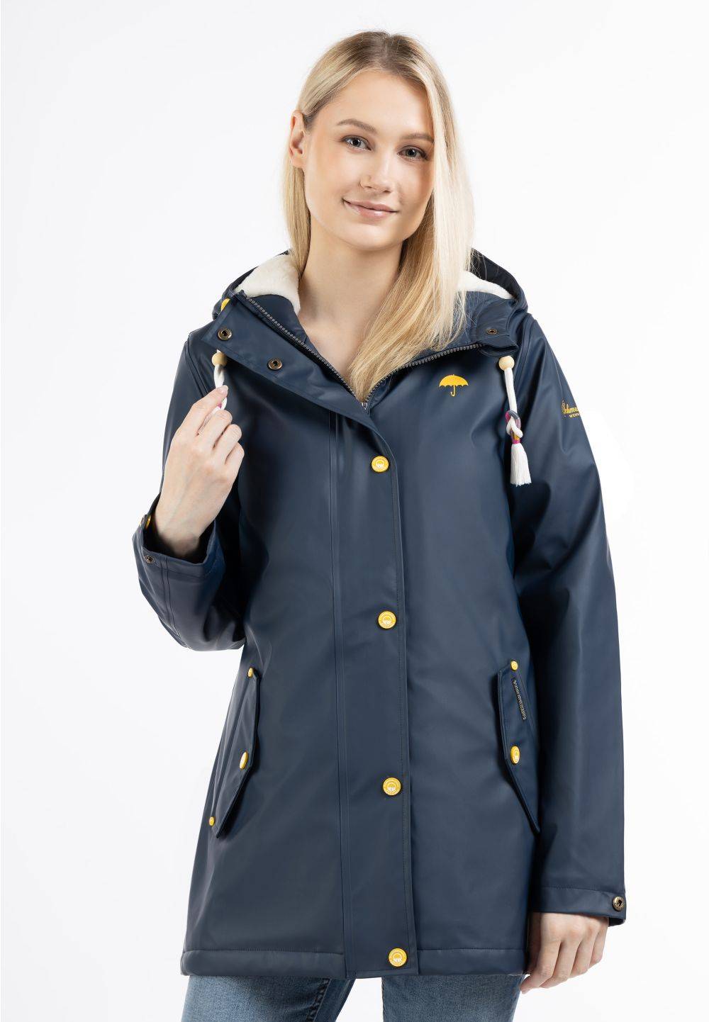 Schmuddelwedda Schmuddelwedda Regenjacke mit Webpelzfutter Auslauf