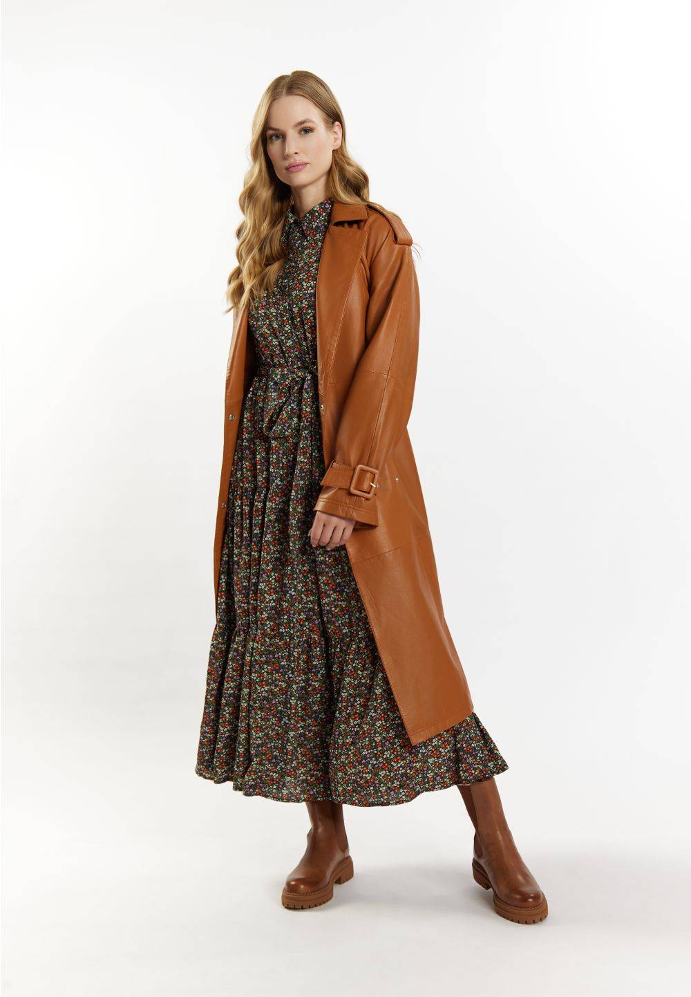 Schmuddelwedda DreiMaster Vintage Trenchcoat aus Leder Exklusive Angebote