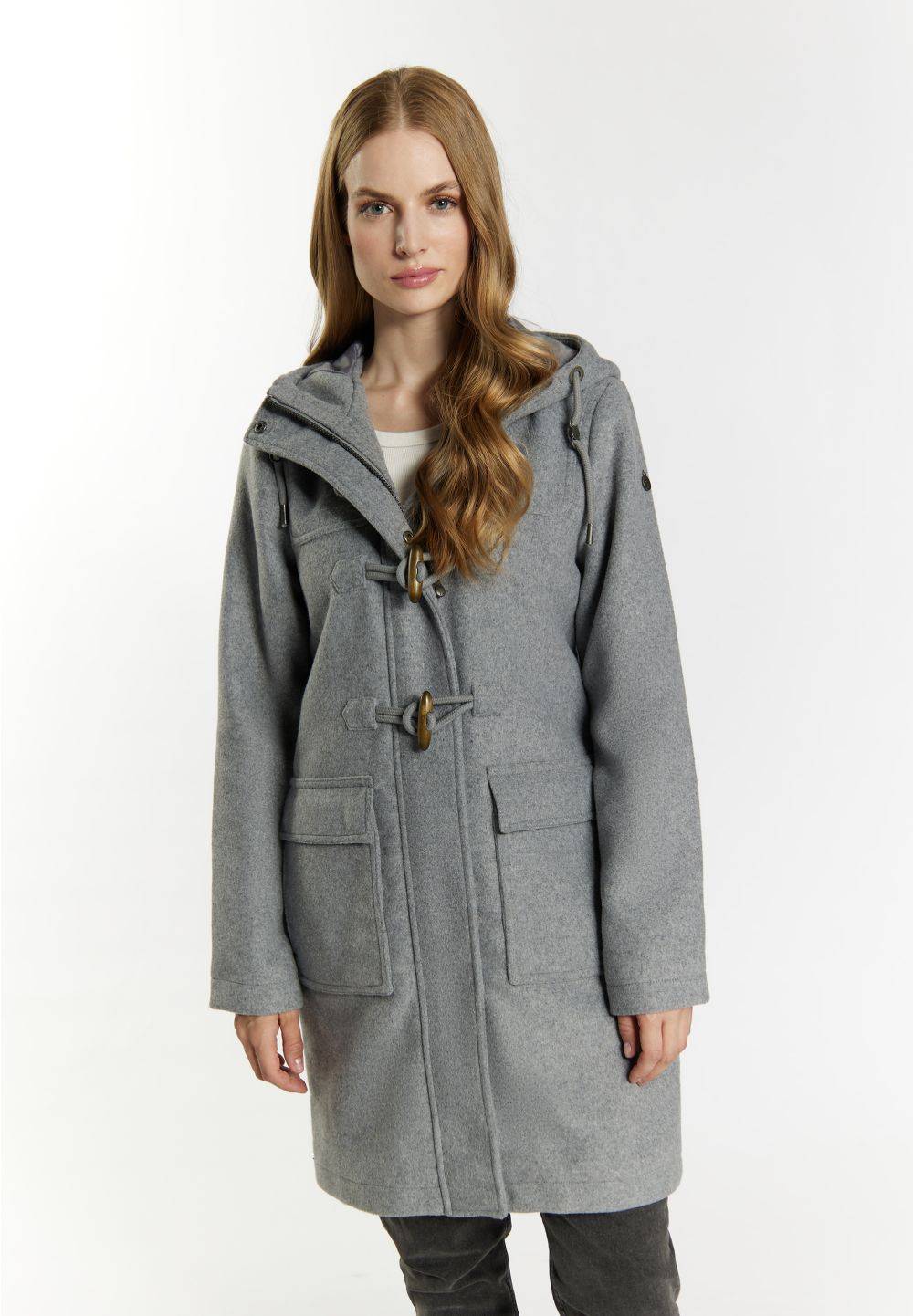 Schmuddelwedda DreiMaster Vintage Dufflecoat aus Wollgemisch im Angebot