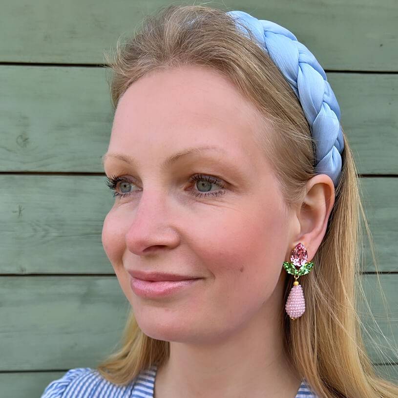 SchwesterSchwester Funkelnde Ohrstecker in Rosa und Grün mit glitzernden Tropfen Bestseller