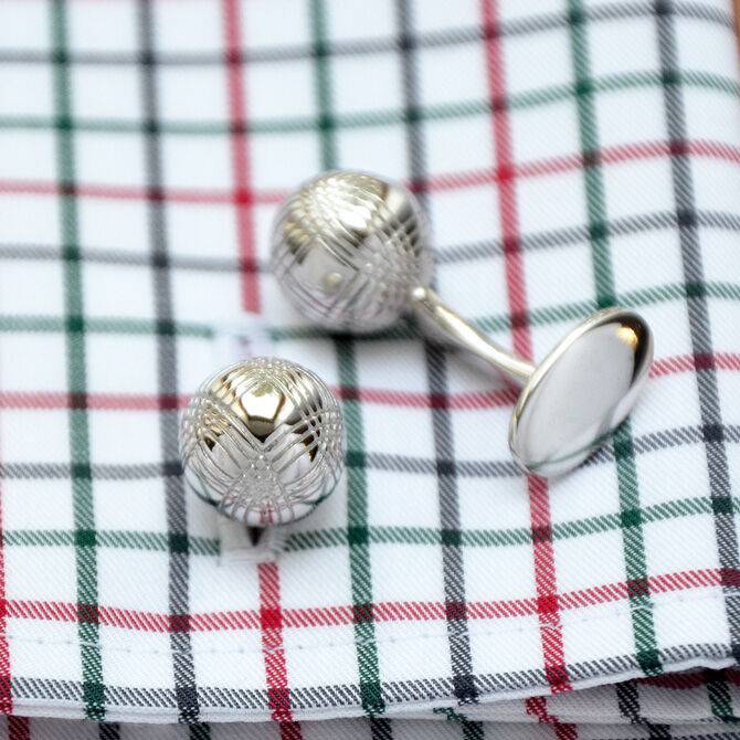 SchwesterSchwester Manschettenknöpfe Silber Boule-Kugel 2025