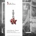 Silberdream SilberDream Glitzer Charm Fisch rot Zirkonia Kristalle Anhänger GSC564R Versandkostenfrei