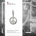 Silberdream SilberDream 925 Silber Charm Peace Armband Anhänger FC249W Jubiläumsangebot