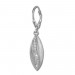 Silberdream SilberDream Ohrhänger Oval Zirkonia weiß 925 Silber Ohrring SDO369M Fabrikladen