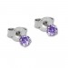 Silberdream SilberDream Ohrstecker 3er Zirkonia weiß, lila, rosa 925 Silber Ohrring SDS808 Online