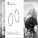 Silberdream SilberDream Creole Diamantschliff 4cm 925 Sterling Silber Damen Ohrring SDO67364 Fabrikpreis