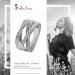 Silberdream SilberDream Ring Bandring gedreht Zirkonia weiß Gr.60 aus 925er Silber SDR411W60 Räumungsverkauf