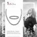 Silberdream SilberDream Schmuck Set Zopf Collier & Armband Damen 925 Silber SDS463J Rabatt