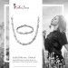Silberdream SilberDream Schmuck Set Tropfen Zirkonia Collier & Armband Damen 925er SDS476W Großer Ausverkauf