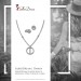 Silberdream SilberDream Schmuck Set Kette und Ohrringe Rund Zirkonia 925er Silber GSS411W Saisonale Angebote