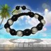 Silberdream SilberDream Shamballa Armband Stein schwarz / silber SDA913 Bis zu 65% Rabatt