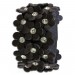 Silberdream SilberDream Lederarmband braun Glitzer Blumen Damen Armband LA5668B Schlussverkauf