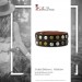 Silberdream SilberDream Nieten-Lederarmband Wickeloptik dunkelbraun Damen Leder Band LAP088N Günstig kaufen