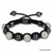 Silberdream Glitzerkugel weiß für Sterlinx London Shamballa Armband SHB00W Großer Ausverkauf