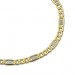 Silberdream GoldDream Armband Panzer Plättchen bicolor 333 Gold Damen 19cm GDA0129T Muttertagsangebot