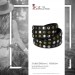 Silberdream SilberDream Nieten-Lederarmband Wickeloptik schwarz Damen Leder Armband LAP087S Bestseller