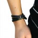 Silberdream SilberDream Lederarmband schwarz Herren Leder Armband LA2219 Kauf eins, bekomm eins gratis