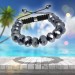 Silberdream SilberDream Shamballa Armband Glas schwarz 18 geschliffene Kugeln SDA912 im Angebot