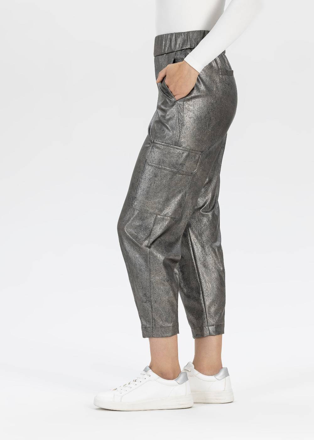 Stehmann Cargohose Rosalyn in Eco-Leather Neueste Stile