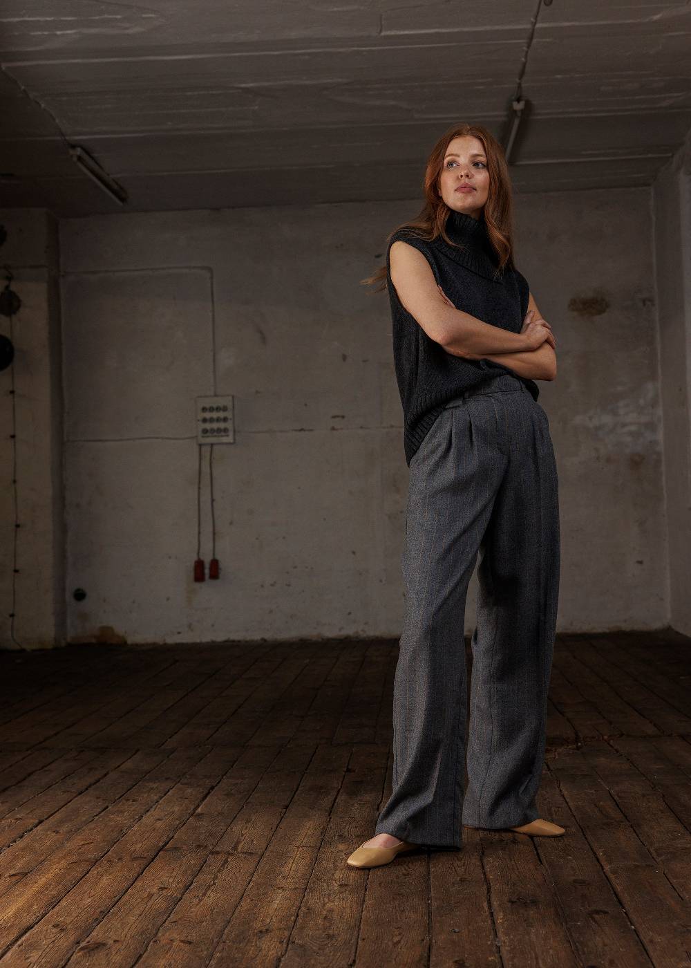 Stehmann Relaxed Hose Jeannie mit Nadelstreifen Sonderangebot der Fabrik
