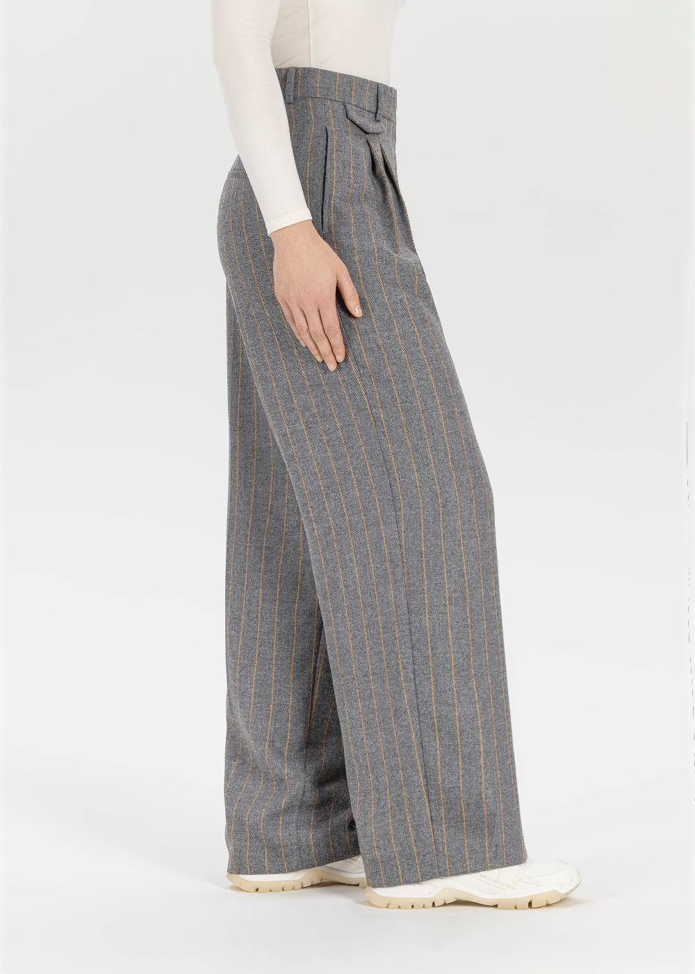 Stehmann Relaxed Hose Jeannie mit Nadelstreifen Sonderangebot der Fabrik