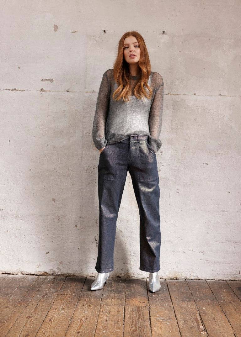 Stehmann 7/8-Hose Fibi in Metallic Look Discount Store für neue Produkte