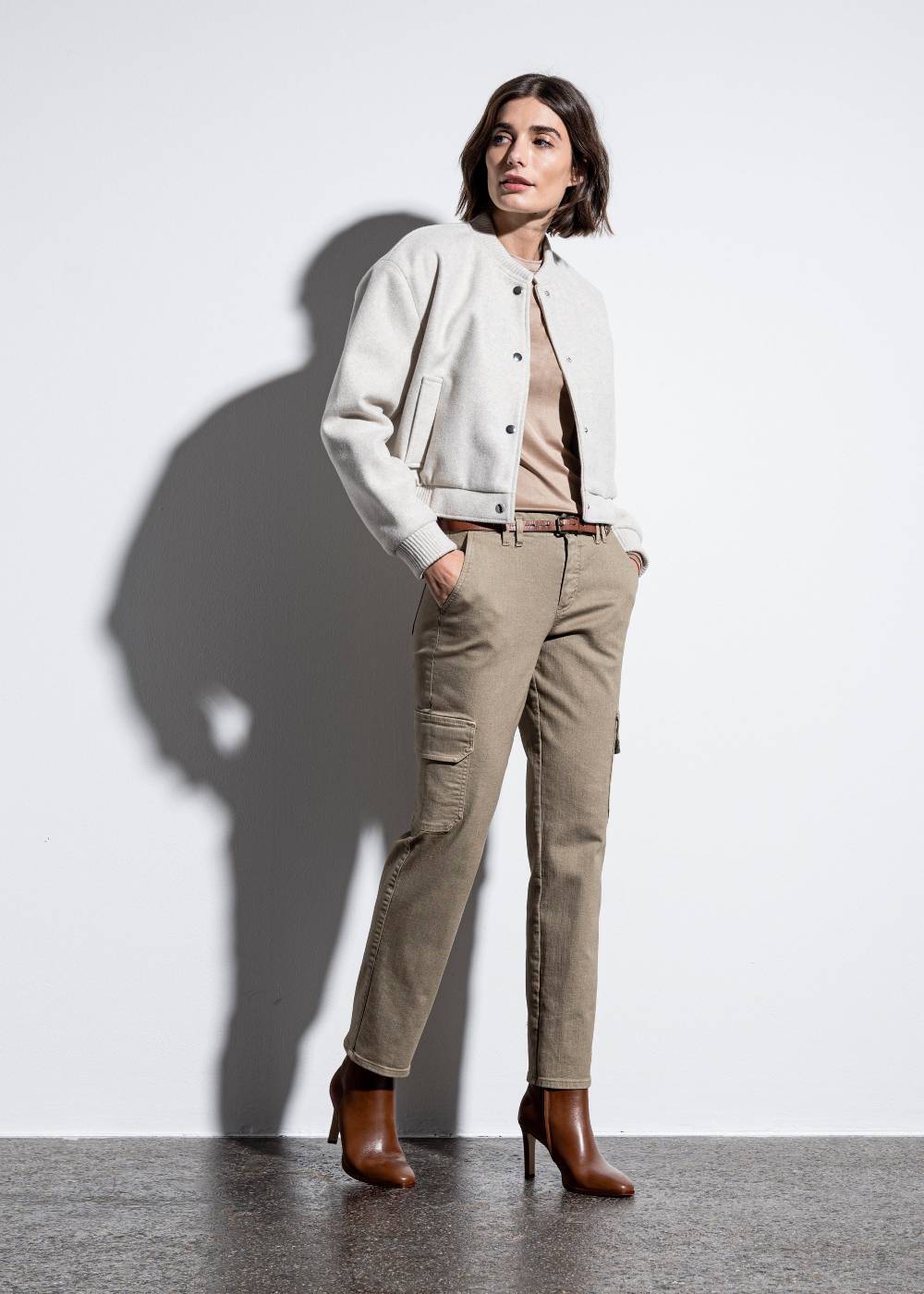 Stehmann 6/8-Hose Paloma in Coloured Denim Clearance-Verkauf