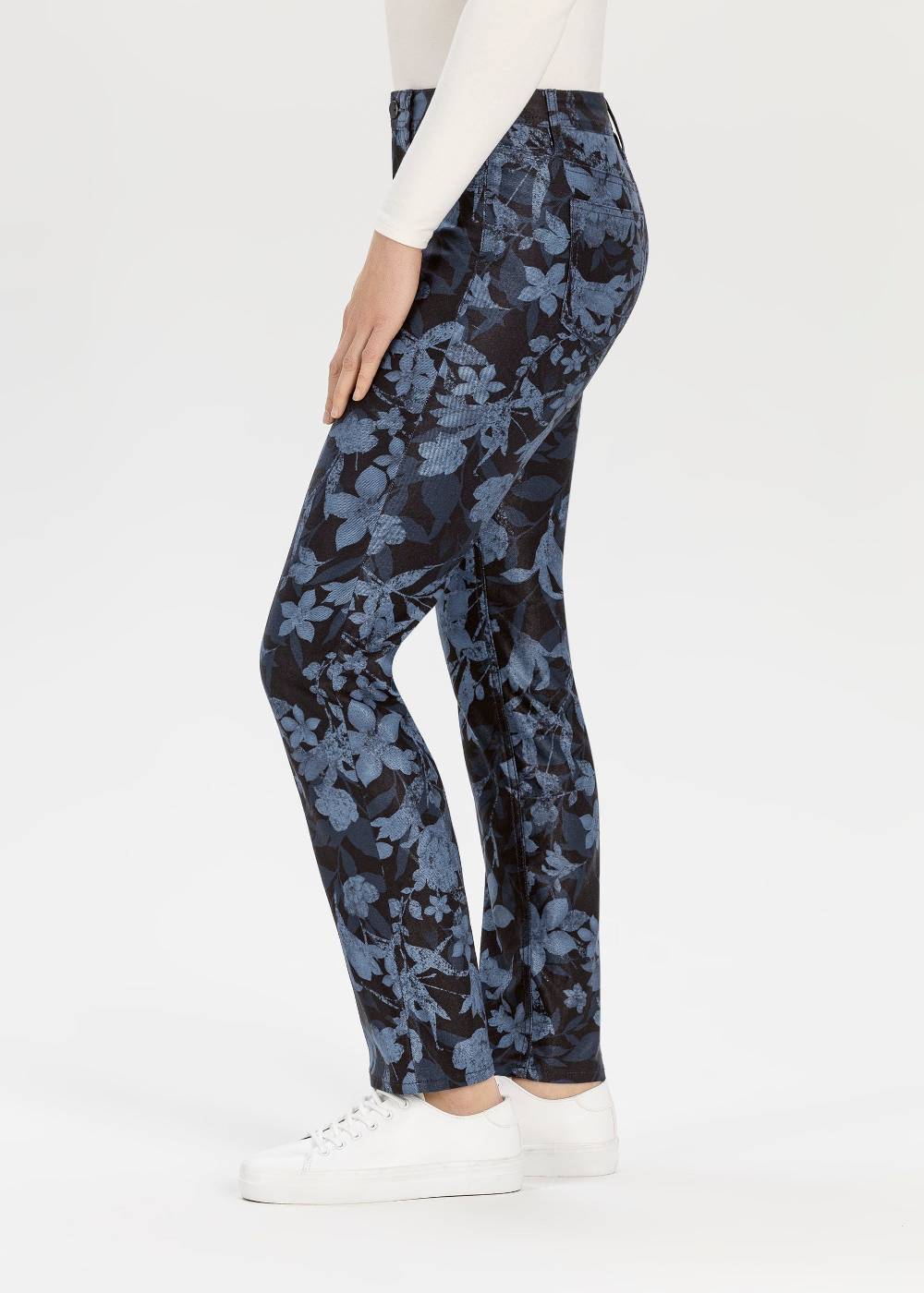 Stehmann 5-Pocket Mellina in Denim-Print Qualität 50% Rabatt für begrenzte Zeit