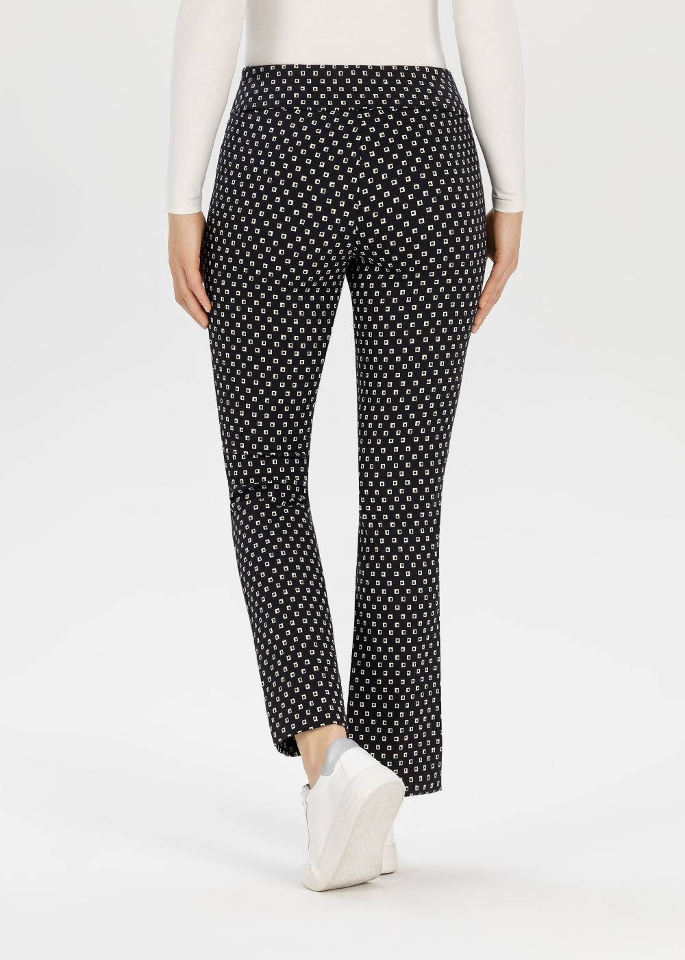 Stehmann 7/8-Hose Ina in Black and White Jacquard Günstiger Verkauf