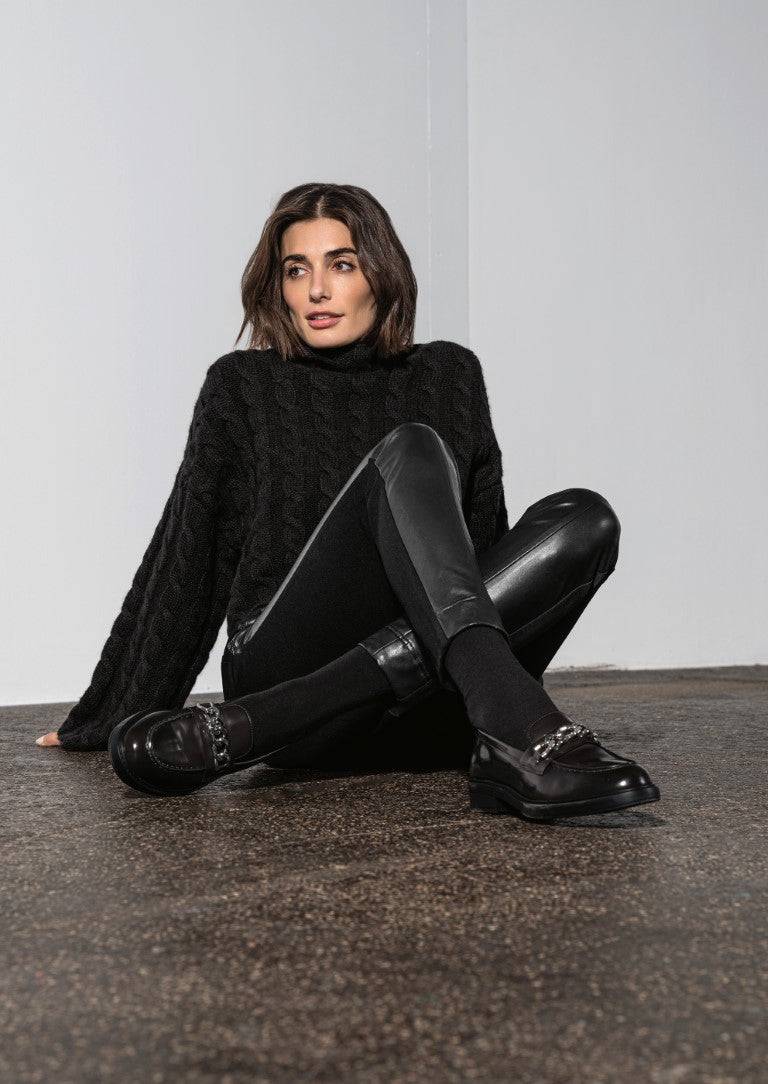 Stehmann Stretchhose Imilia mit Lederimitat Fabrik Onlineshop