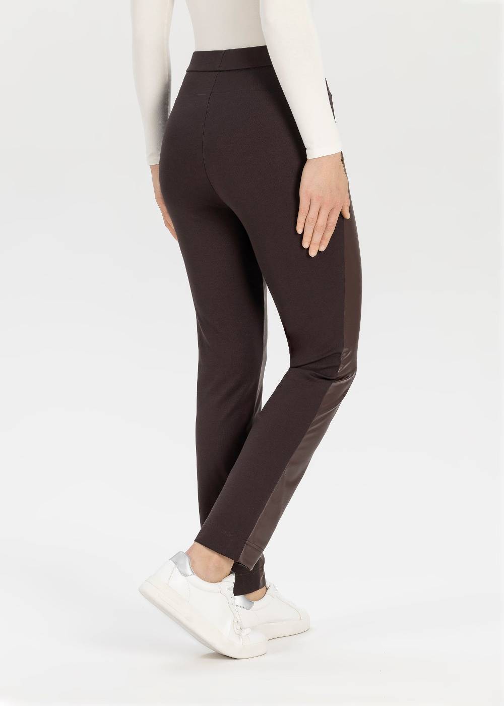 Stehmann Stretchhose Imilia mit Lederimitat Fabrikpreis