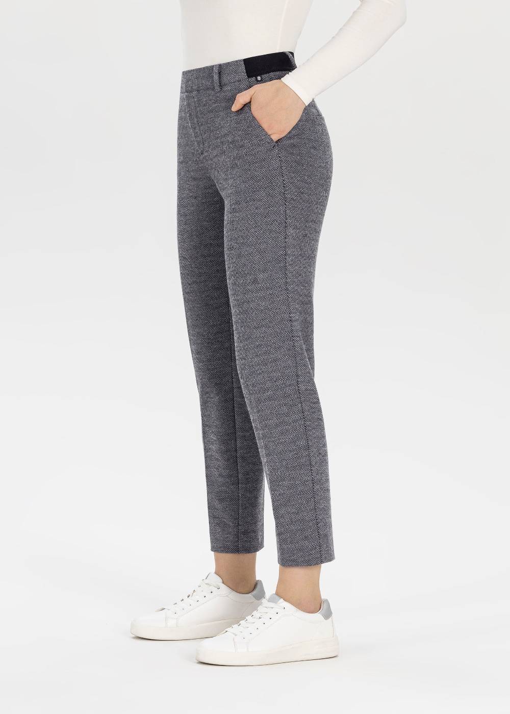 Stehmann 7/8-Hose Fluor in Herringbone Jersey Flash Sale