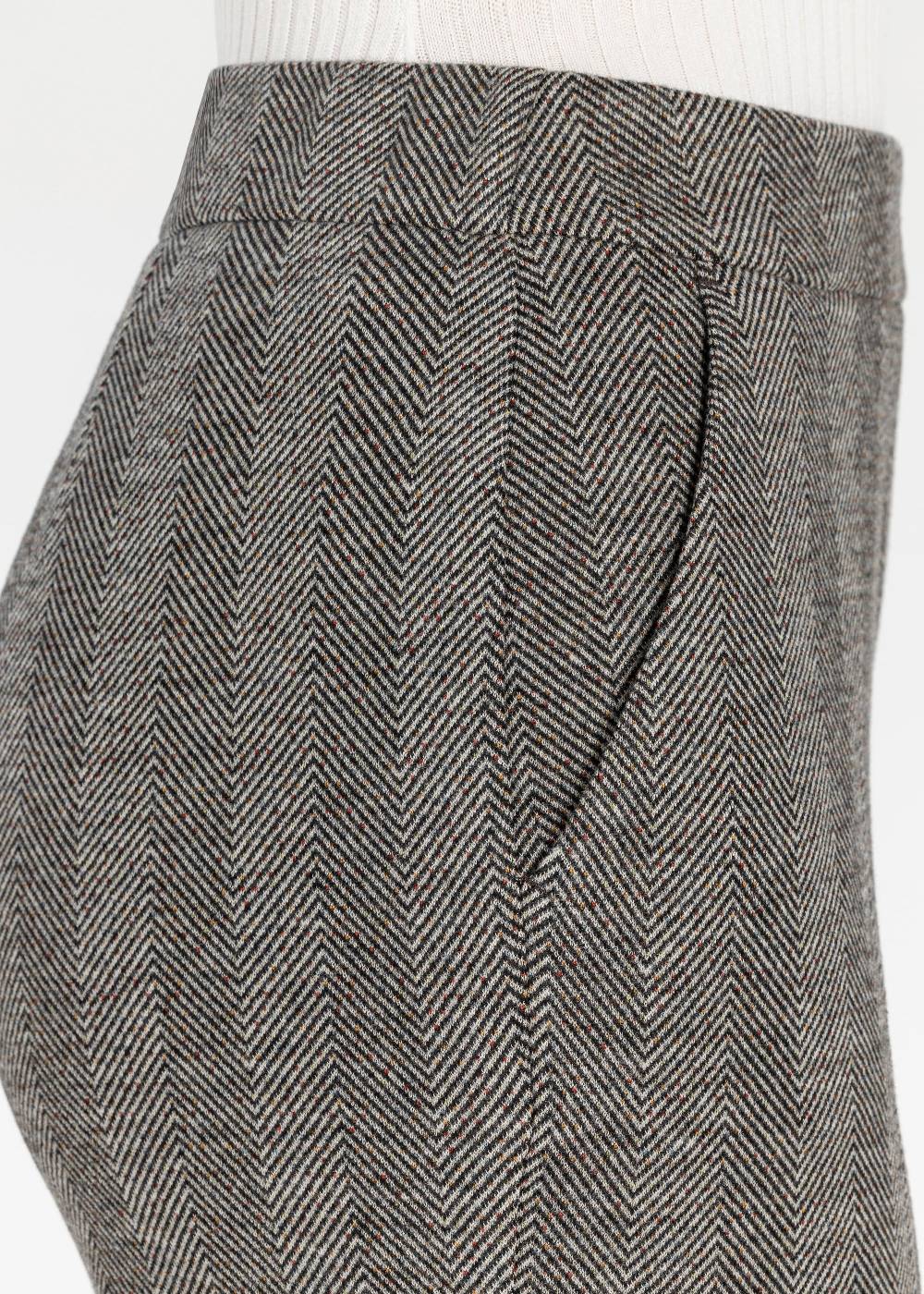 Stehmann Relaxed Hose Flanna in Fluffy Herringbone Qualität Online Shopping