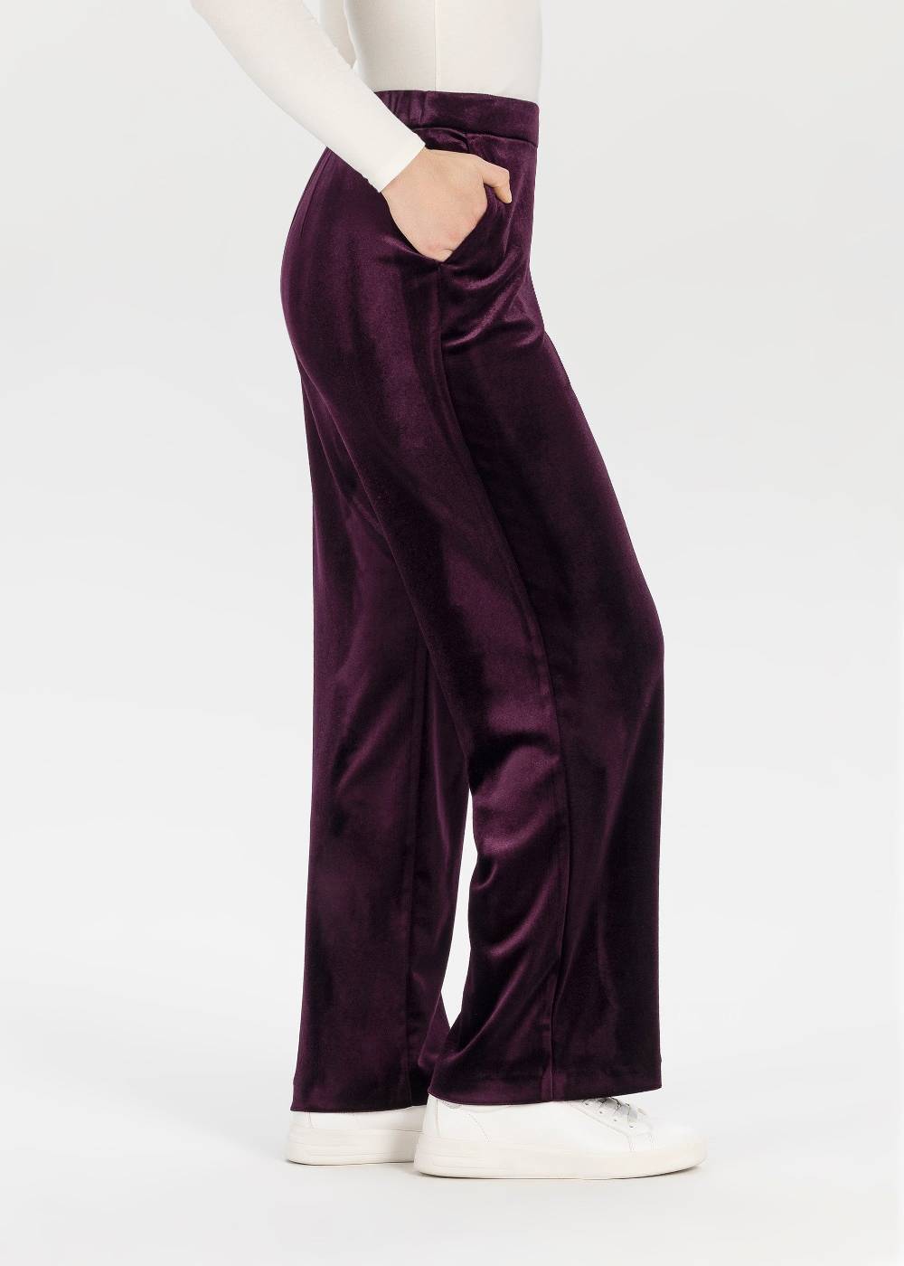 Stehmann Relaxed Hose Flanna in Shiny Velvet Exklusivangebot