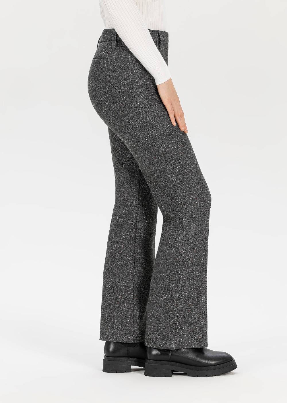 Stehmann Tweed Jerseyhose Editta mit geradem Bein Muttertagsangebot