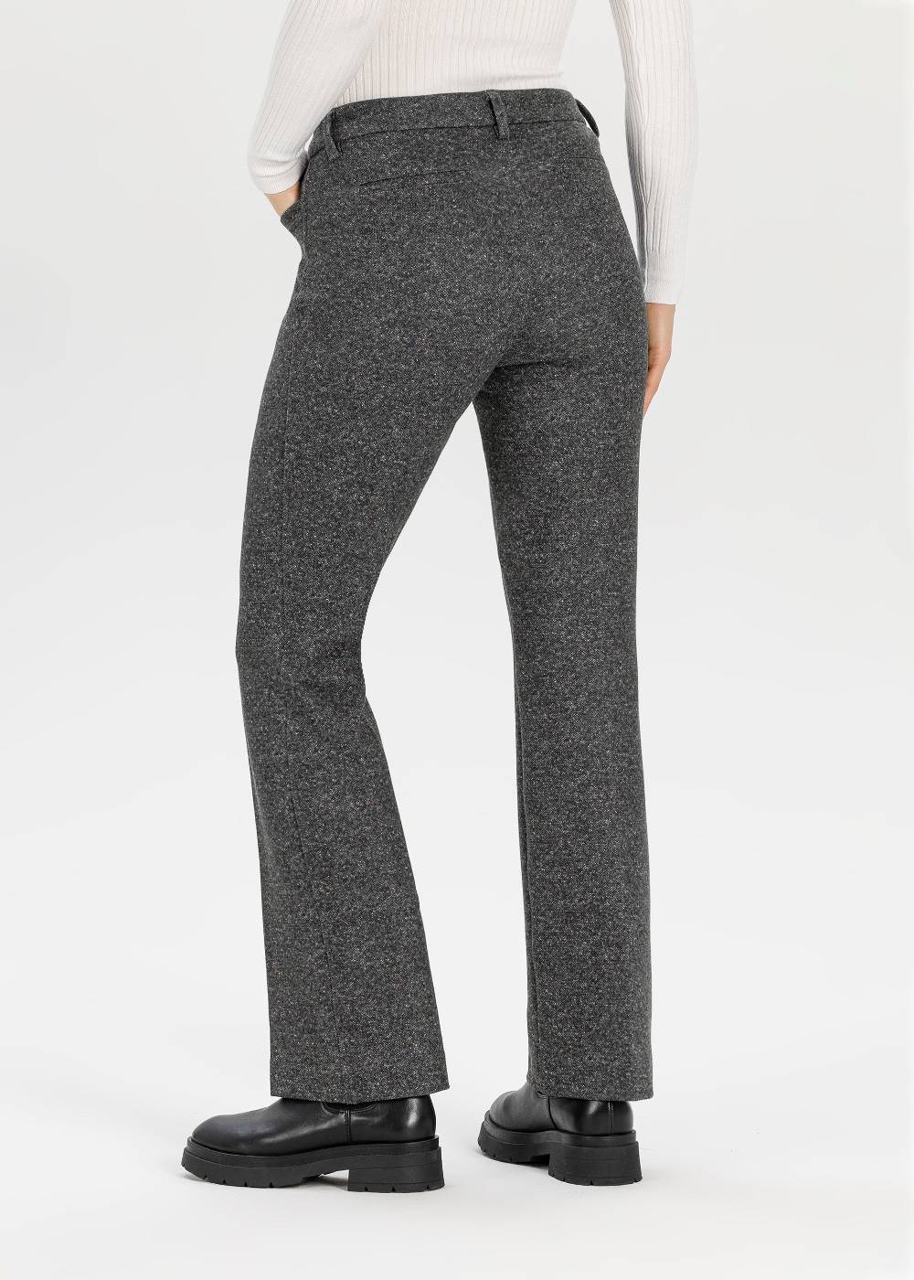 Stehmann Tweed Jerseyhose Editta mit geradem Bein Muttertagsangebot