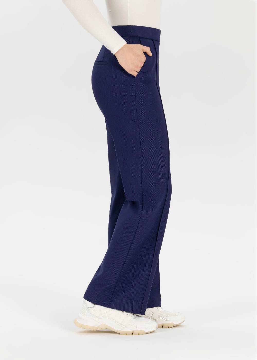 Stehmann Weite Hose Hellena in weichem Rib Jersey Große Rabatte