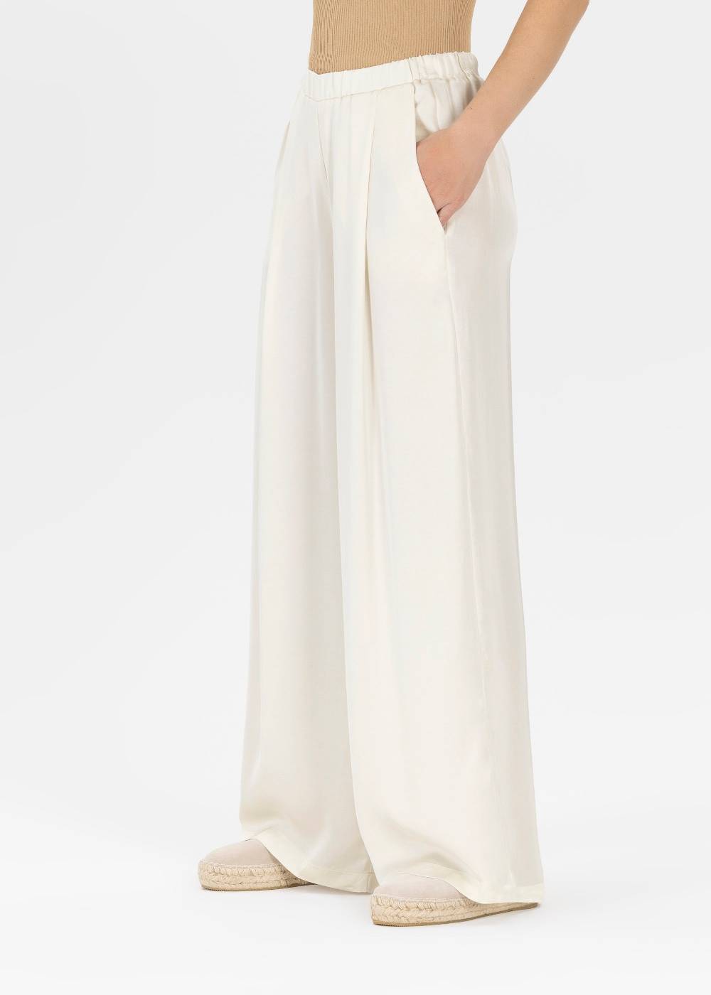Stehmann Relaxed Hose Frencis in Satin Super Rabatt