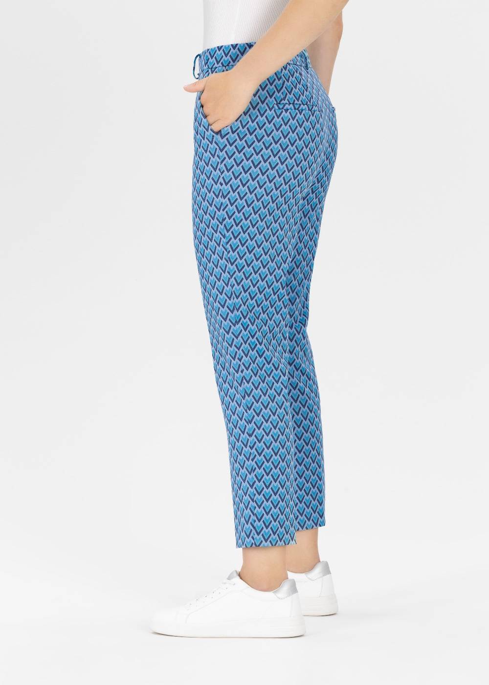 Stehmann 6/8-Hose Fluor in Triangle Jacquard Qualität Zeitbegrenzte Promotion