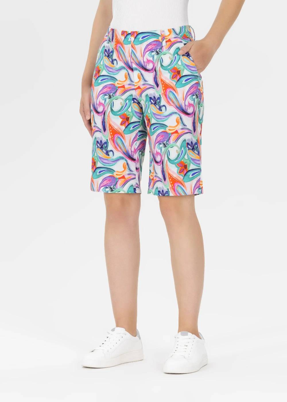 Stehmann Bermuda Fluor in stretchiger Baumwollmischung Bis zu 50% Rabatt