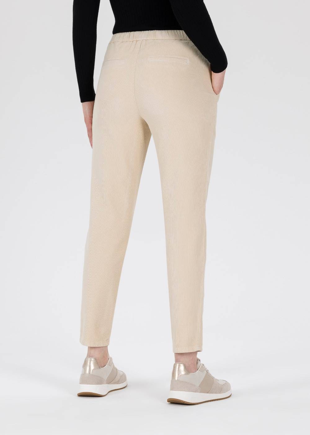 Stehmann Jogpants Messing in feinem Cord mit Bügelfalte Schlussverkauf