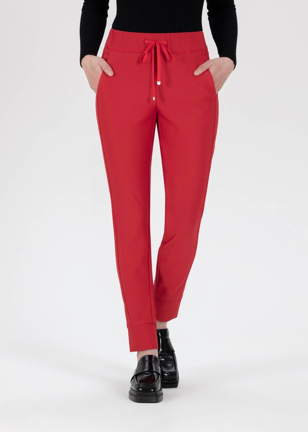Stehmann Jogpants Roxana in weichem Diagonal Rib Jersey Saisonale Angebote
